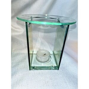 PartyLite Infinite Reflections Aroma Melts Warmer Glass Candle Holder